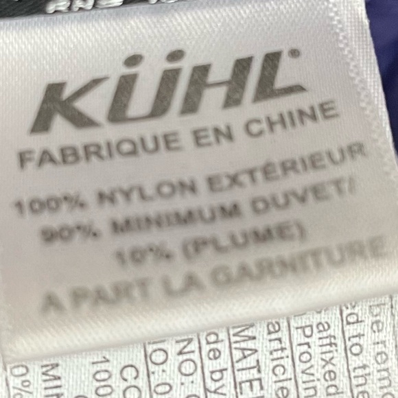 KUHL Projectkt Spyfire Goose Down Jacket Coat Purple Puffer Size XL - Picture 10 of 12